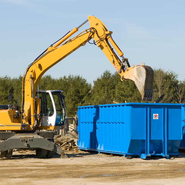 are there any restrictions on where a residential dumpster can be placed in Boone